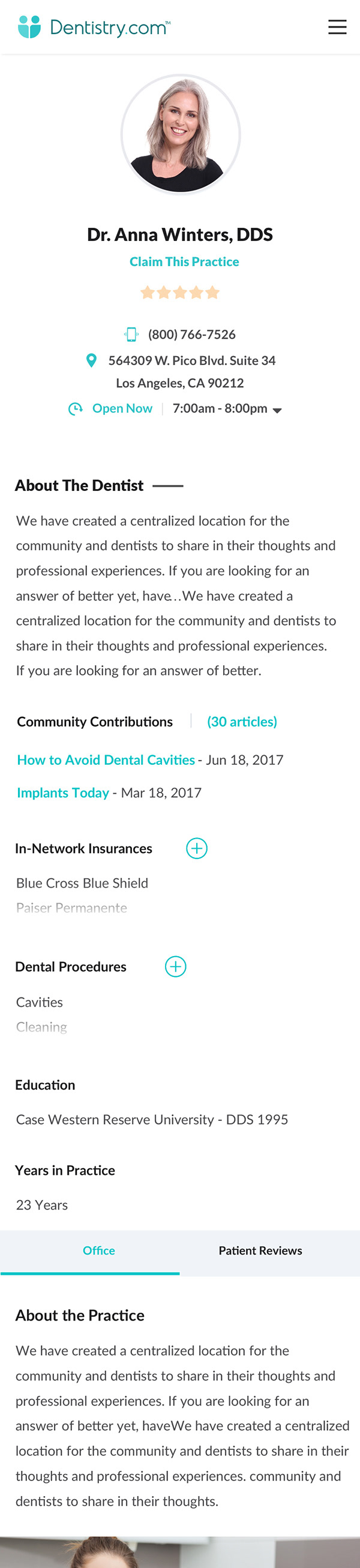 Dentistry.com — Practice Portal Dashboard, Appointment Calendar (Sketch Prototype)