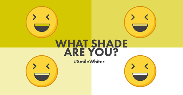 "What Shade Are You?" — #SmileWhiter social post
