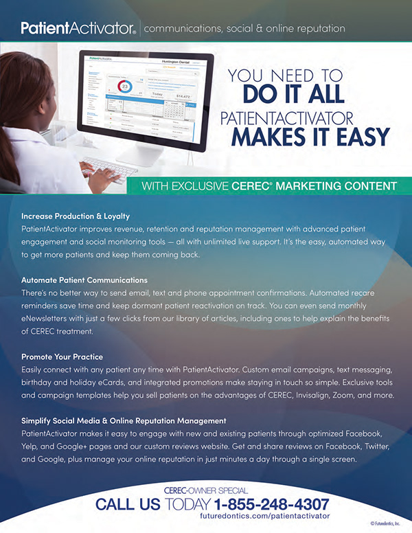 PatientActivator — Practice marketing automation platform one-sheet