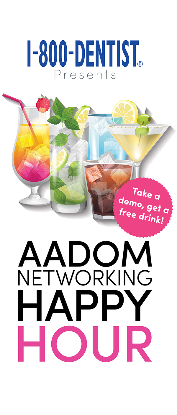 AADOM Dental Conference — Networking happy hour event banner stand