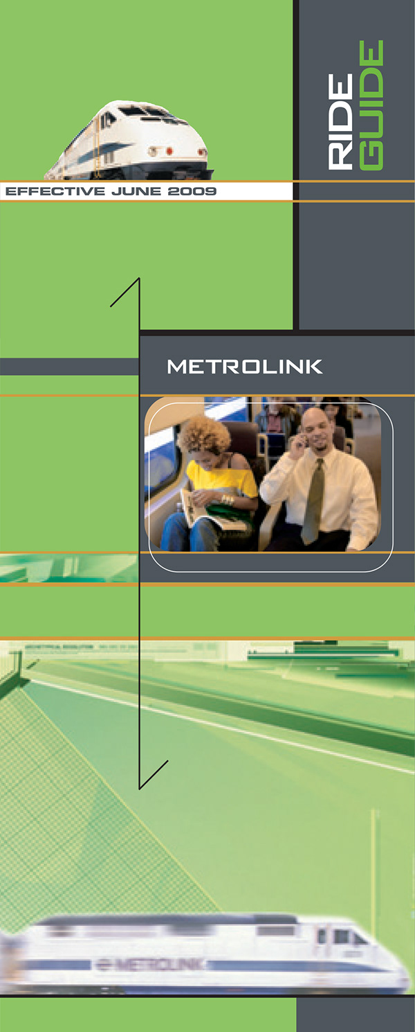 Metrolink — Annual Ride Guide, Cover Design