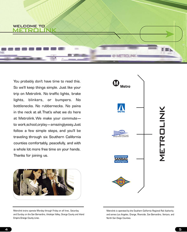 Metrolink — Ride Guide Interior Spreads