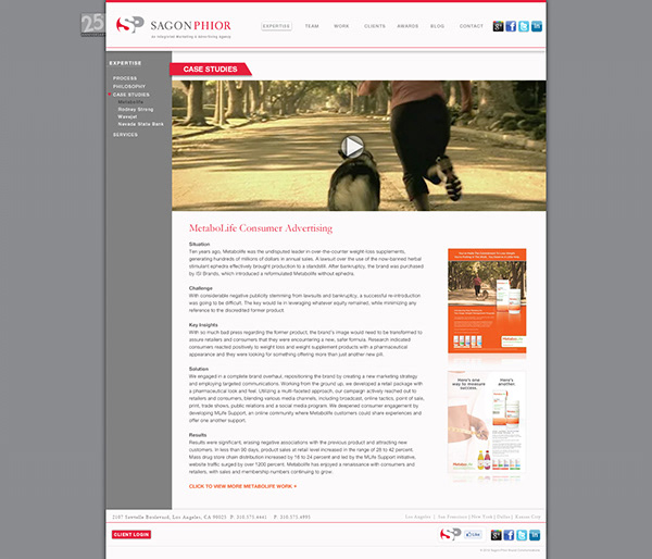Sagon-Phior — Agency Website, Services Page