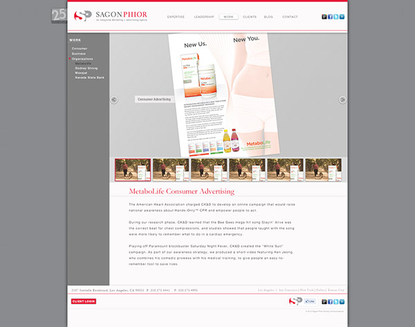 Sagon-Phior — Agency Website, Contact Page