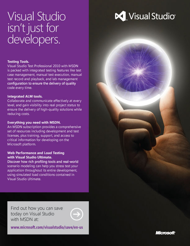 Microsoft Visual Studio — 'Visual Studio Isn't Just for Developers' Full-Page Print Ad