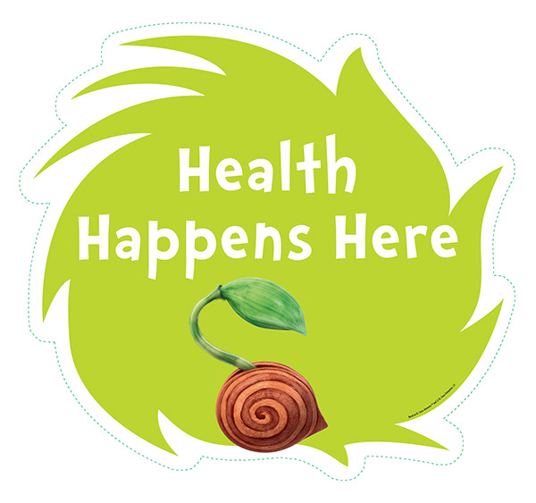 American Heart Association — Teaching Gardens 'Health Happens Here' Planter Sign